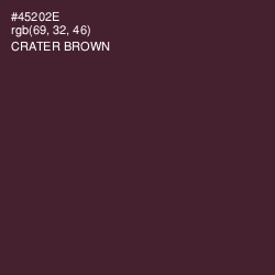 #45202E - Crater Brown Color Image